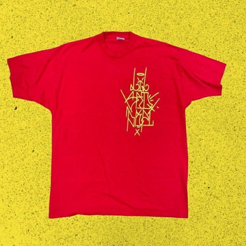 LilSadPapi Vintage SINGLE STITCH Shirt red yellow streetwear